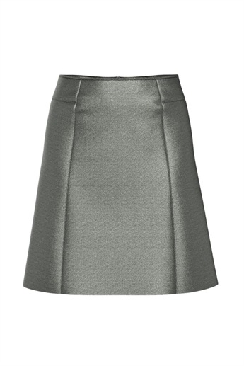 Ibi metallic skirt, Dark silver 